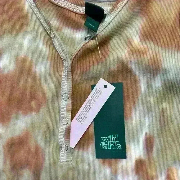 Wild Fable Tie Dye Womens Scoop Neck Sleeveless Bodysuit Size Large - Picture 3 of 4